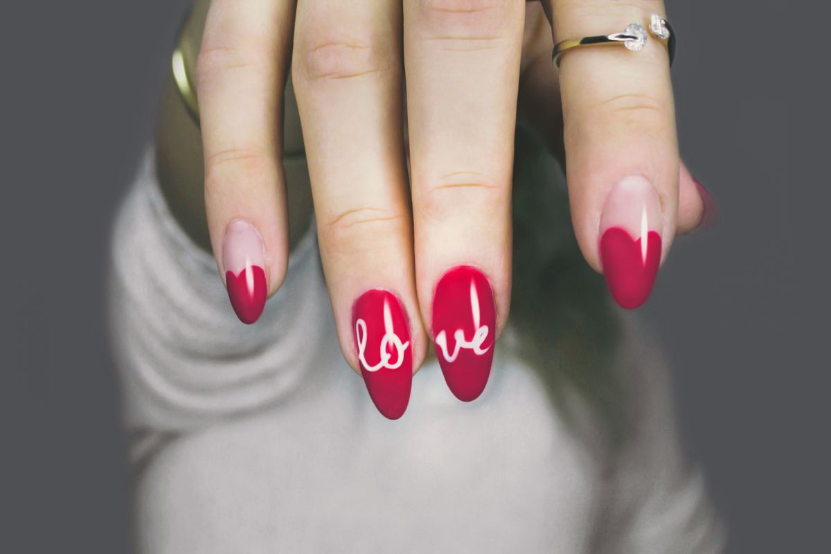 Manicure detail at Glossy Nails on Mound Rd